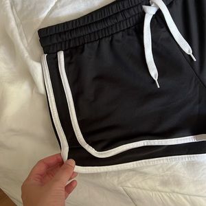 Forever 21 black shorts with white trim
